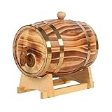 WEIT ANWENDUNG: Perfekt für die Speicherung von Whisky, Wein, Rum, Tequila, Honig, Essig, etc.Drinks in Eichenfässern im Laufe der Zeit seine Geschmackseigenschaften zu verbessern, durch Dehnung der Eiche nützlicher Spurenelemente und Enzyme.