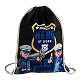 PLAYMOBIL CITY ACTION POLIZEI TURNBEUTEL: Der Beutel mit Polizei Motiv im Originaldesign der City-Action Serie ist ein einzigartiger Rucksack für Kinder, Teenager und Hipster. Der Sportbeutel ist ein optisches Highlight für echte Playmobil Fans.