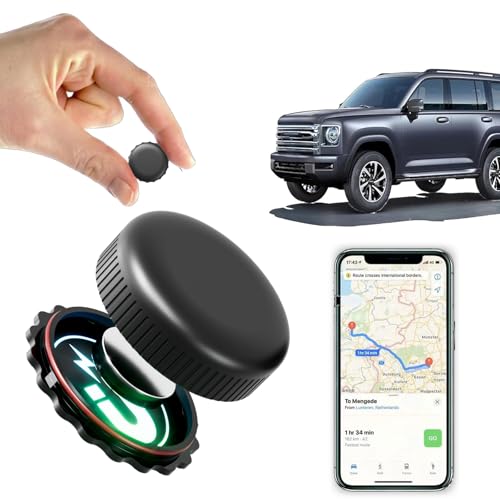 Magnetic Real-Time GPS Tracker for Vehicles - No-Wiring Hidden Tracking Device with App Alerts for Cars Motorcycles & Teen Drivers - Anti-Theft Waterproof & Long Battery Life (for Android and iOS)