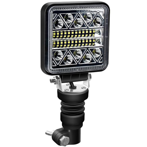 AnTom 102W Phare de Travail à LED, 24mm DIN Gyrophare Support - IP68-12/24V - Flexible