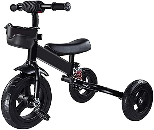 Stroller Wagon Tricycle Trike Trike Tricycle, Easy Folding Children’s Multi-function Tricycle Seat Adjustable, 2-6 Years Old Baby Outdoor Tricycle, 3 Colors, 48x70x57cm (color : Red) (Color : Black) o
