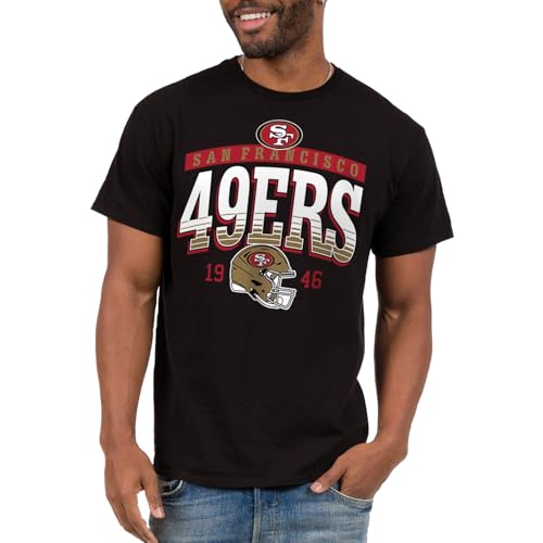 Junk Food NFL - San Francisco 49ers - Mighty - Officially Licensed Adult Short Sleeve Fan Tee for Men and Women