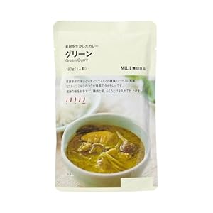 無印良品 素材を生かしたカレー グリーン 180g(1人前) 82909210" 