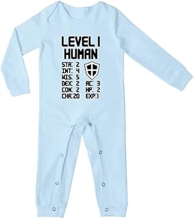 Level 1 Human Baby Short Sleeve Gaming Bodysuits Infant Romper Gamer Baby Gift