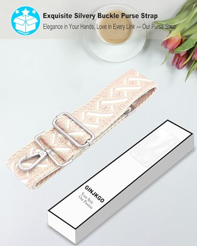 Image of Silvery Purse Straps Replacement Crossbody - Guitar Strap for Purse Crossbody