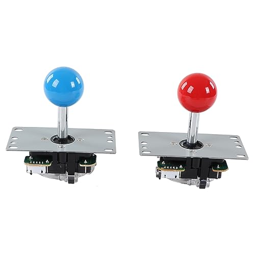 Kit d'arcade DIY pour 2 joueurs avec encodeur USB joystick et boutons bleu rouge