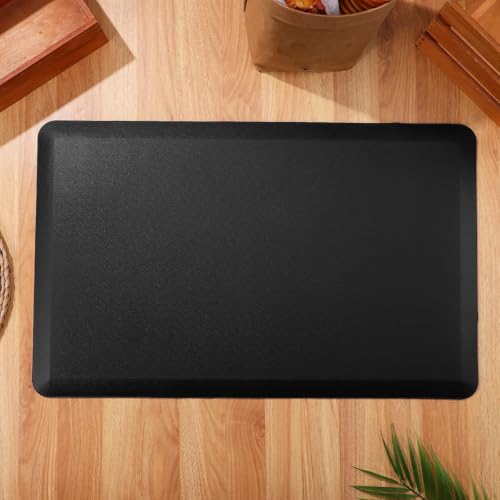 Tapis de sol en PVC noir pour postes debout et bureau mousse