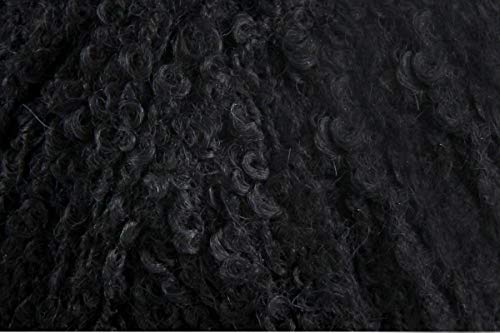Drops Alpaca Bouclé Yarn 153Yds/140M 1.8Oz/50G Group C Soft Alpaca. Raw Supplies For Knitting And Crochet. Light And Fluffy Garments. Color 8903 Black #TOP24