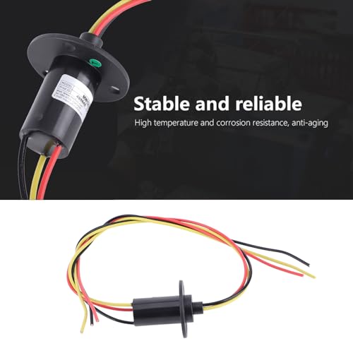 schleifring 4 wire slip ring- Schleifring 3 Drähte Wind 250RPM 15A Mini-Schleifring 3 Drähte 0 600V für Windturbinen-Stromgenerator Militärradar Mini-Mehrkanal schleifring