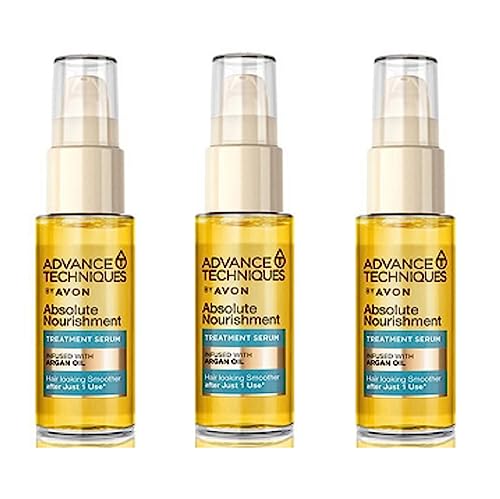 Advance Techniques Absolute Nourishment Argan Treatment Serum infuso con olio di argan – 3 x 30 ml Avon.