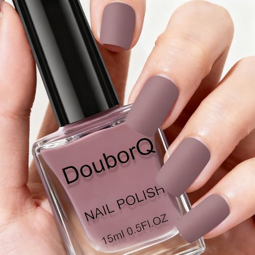 AILALUO Matte Nail Polish,15ml Pink Quick Dry Nail Lacquer for Na...