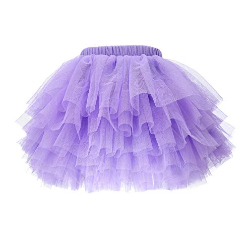 Image of Tutu Skirt for Baby Girl Toddler 6 Layered Tulle Skirts 1-8T