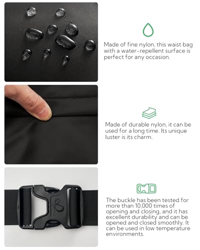 image for WATERFLY Fanny Pack Waist Packs: Large Crossbody Fanny Packs for Women