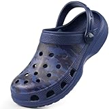 Dodow Girls Kids Sandals Boys Classic Clogs Garden Slides Shoes Children Water Shower Beach Pool Slippers Navyblue 2