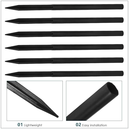 Piquets d'éclairage extérieur rigides pour réparer une base de terre cassée de lampe - 3