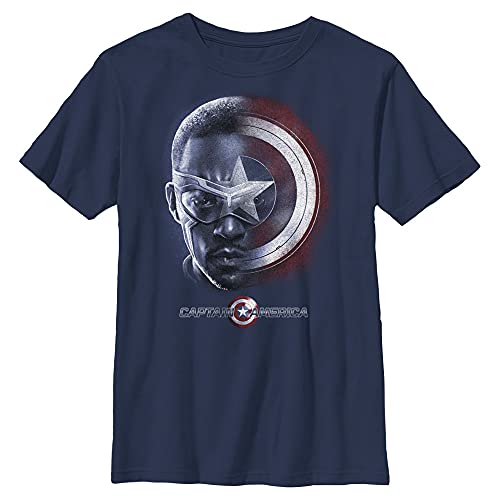 T-shirt Falcon et le Winter Soldier garçon bleu marine vêtement Marvel enfant taille S