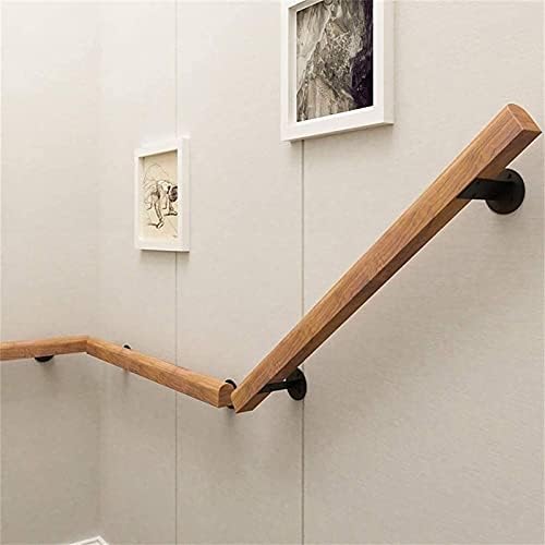 Non-Slip Wooden Stair Railing Kit, Wall-Mounted Grab Bar for Elderly Safety, Perfect for Home Garden, Corridor & Decking Railings, Easy Installation & Durable Design