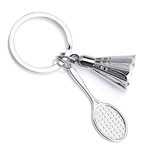 Preisvergleich Produktbild Emorias 1PC Keychain Taschenanhänger Kreativ Badminton Badmintonschläger Anhänger Schlüsselbund Auto Keys Deko Anhänger Schlüsselanhänger Geschenk