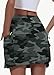 MIVEI Skorts for Woman - Hiking Cargo Skorts with Zipper Pockets, High Waisted Quick Dry Golf Workout, Dressy Casual Camo