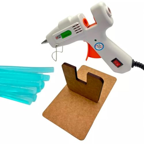 Pistola de Cola Quente Bico Fino com Suporte e Bastão