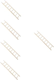 Abaodam 5pcs Hamster Climbing Ladder Hamster Ladder Small Bird Toys Hamster Toy Hanging Bird Ladder Parrot Ladder Bird cage Ladder Bird Ladder Grinding Claw Bird Ladder