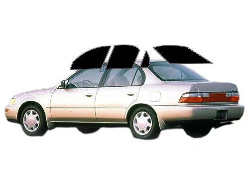 AUTOTEK Precut Windows Tint Film All Sides Cars Sun Blocking Protection Privacy Anti Shatter Glass 2 Ply Film Any Tint Shade kit for Toyota Corolla Sedan 1993-1997