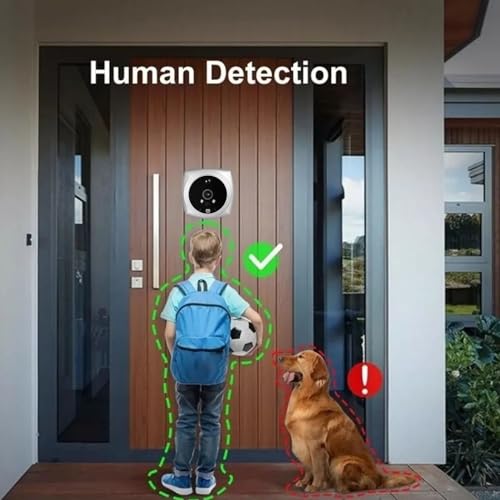 Visor De Porta Inteligente, Campainha De Vídeo Com Tela De 4.5 Polegadas, 2mp, Campainha Inteligente