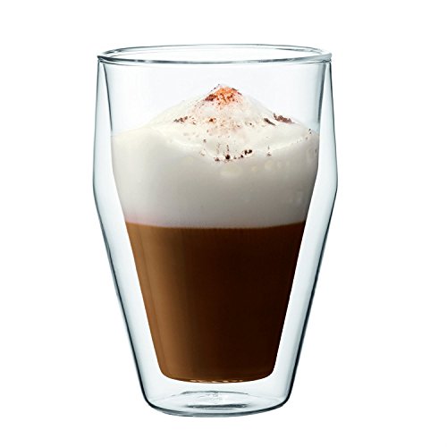 Bodum TITLIS 2-teiliges Gläser-Set (Doppelwandig, Isoliert, Spülmaschinengeeignet, 0,35 liters) transparent, 10482-10