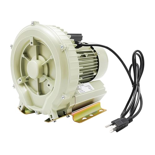 370W Aquaculture Vortex High Pressure Air Blower, High Pressure Blower for Aquarium Seafood Pond, Seafood Pond Fish Tank Vortex Air Blower 12Kpa, 2118.88ft³/h