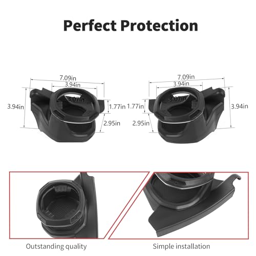 Insertos para portavasos puerta Jeep Wrangler JL 2018-2026 miniatura 5