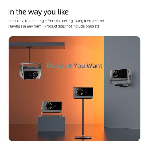 PIXPAQ Vivid 10200 Lumens | 850 ANSI Lumen | HDMI ARC |Native 1080P Fully Automatic, Android TV Projector for Home, 300" Screen 4D Keystone with... - Image 5