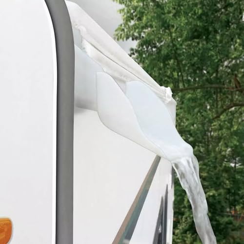 BOROCO RV Dachrinne Dachrinnenausläufe, Dachrinnen Wohnmobil Regenrinnenauslauf Spouts, RV Regenrinne Extender Dachreling Dachrinne Spout Guard