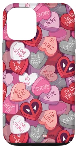 Custodia per iPhone Pro Valentines Day Candy Hearts Deadpool Anti-Love
