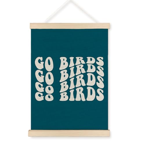 JOQUXI Go Birds Football Wall Art