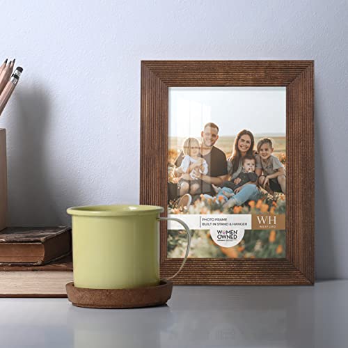 Renditions Gallery 3.5X5 Inch Picture Frame Set Of 2 High-End Modern Style, Made Of Solid Wood And High Definition Glass Ready For Wall And Tabletop Photo Display, Walnut Frame #TOP1