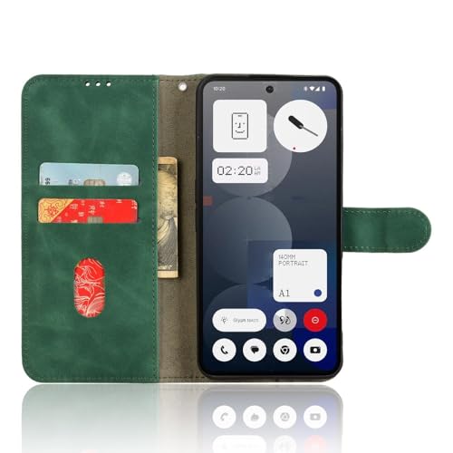 Obrotowa obudowa telefonu z klapką Etui portfelowe kompatybilne z telefonem Nothing 3A Pro z uchwytem na karty, etui z klapką, etui portfelowe ze skóry PU z paskiem na nadgarstek, odporna na wstrząsy