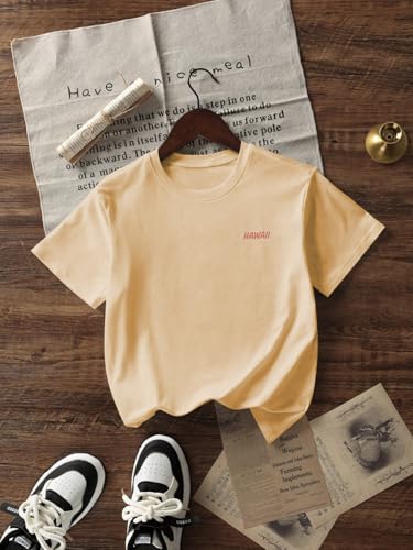 Image of SOLY HUX Girl's Graphic Tees Short Sleeve Hawaiian T Shirt Summer Casual Vacation Tops