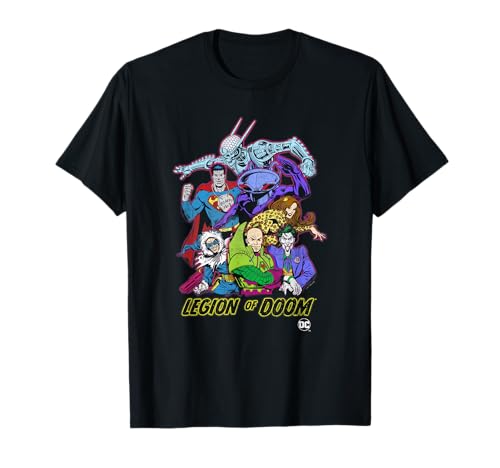DC Comics Justice League Legion Of Doom Vintage Group Shot T-Shirt