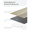 2 Packs 3D Wall Panels Peel and Stick | Wall Panels for Interior Wall Decor | Self Adhesive Sound Absorbing Planks | Acoustic Wood Slat Wall Panels | 94.48 * 11.80in | 0.4 Depth | Ebony