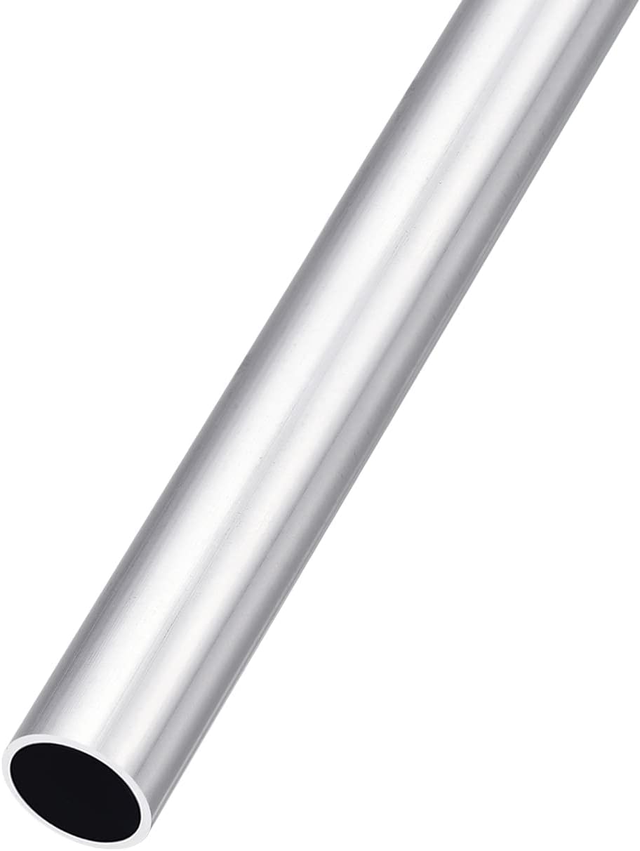 6063 Aluminum Tube (13mm OD x 11mm ID x 300mm L), Aluminum Round Tubing - for Home Furnishing, Machinery, DIY Handicraft