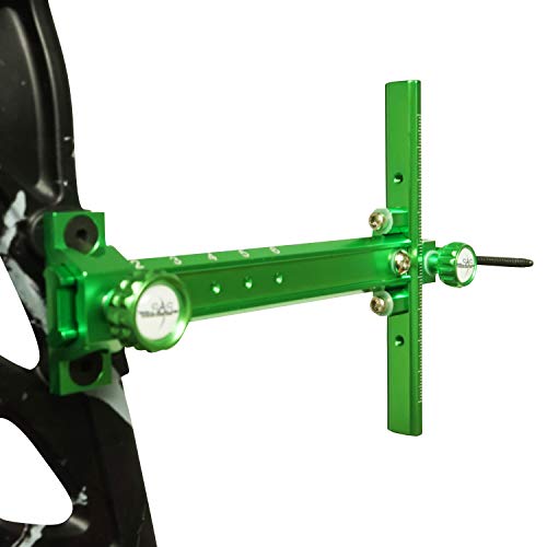 Accesorio de mira ajustable de aluminio CNC con anillo para arco recurvo 5