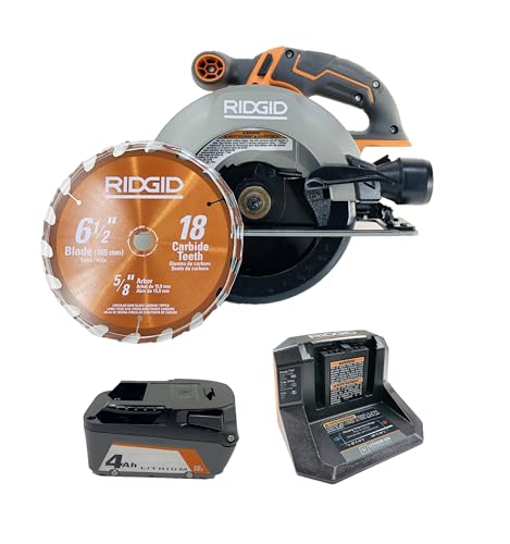 RIDGID 18V Cordless 6-1/2 in. Circular Saw Kit with (1)