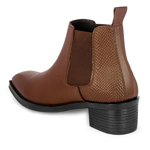 Image of Men's Chelsea Boots | Black Croc Textured Leather | Cuban Heel | Italian Design | TPR Sole | Cushioned Insole