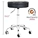 CoVibrant Swivel Rolling Stool with Wheels and Foot Rest Adjustable Hydraulic Drafting Stool for Medical Spa Office Desk Kitchen Guitar Tattoo