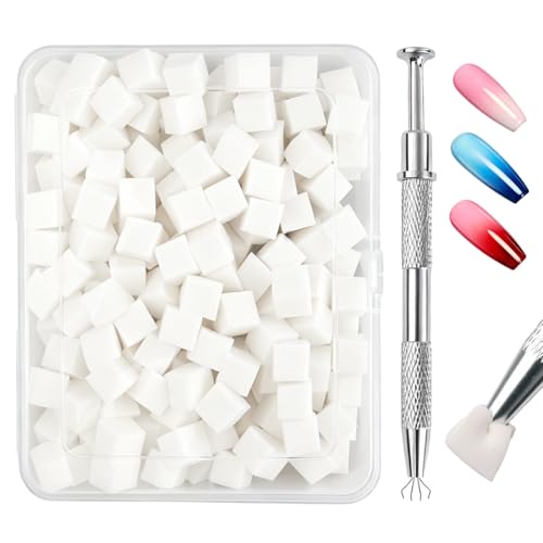 200 PCS Esponjas para Uñas Ombre, Pinceles para Uñas Ombre, Accesorios para decoración de uñas, Utilizadopara Diseño de Uñas y Crear una Variedad de Patrones de Arte de Uñas Gradientes