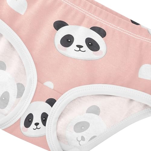 Cute Panda White Hearts Pink Girls Underwear Toddlers 2t Cotton Panties Little Girl Cartoon Briefs Undies Kids4