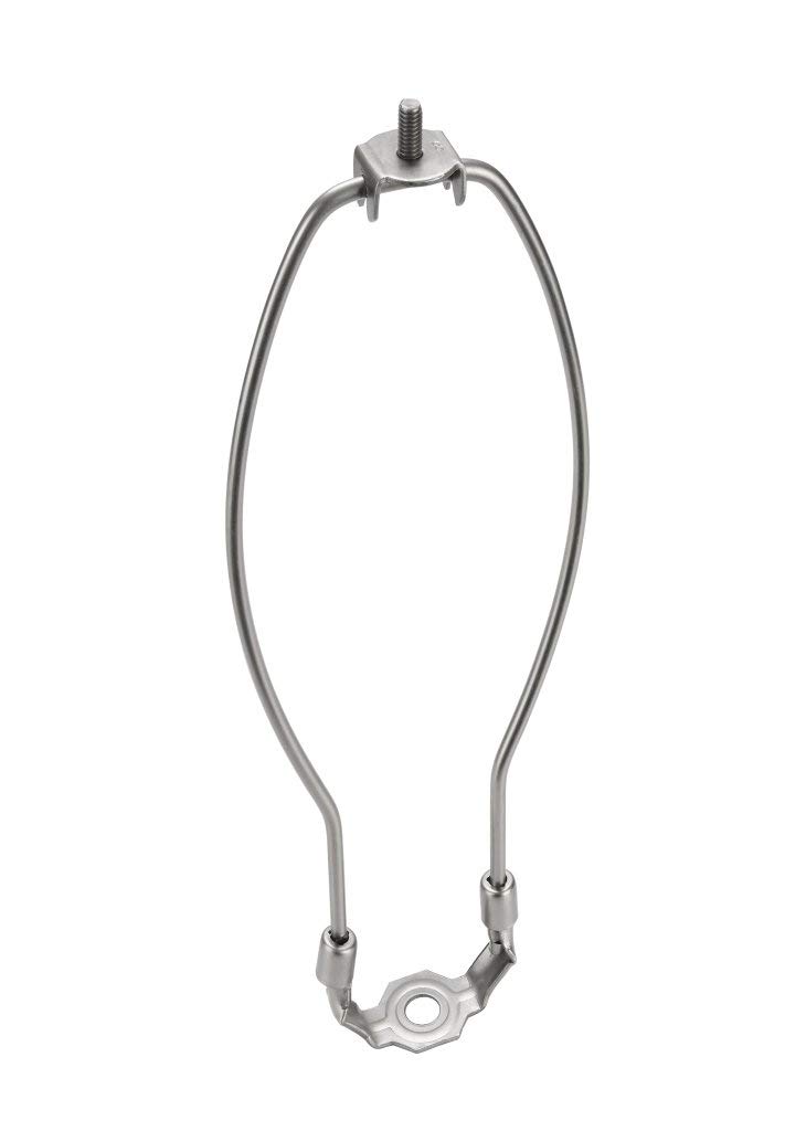 Aspen Creative 20008-2 Saddle, 11" Lamp Harp, Satin Nickel