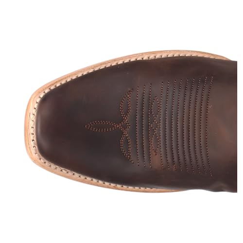 Dan Post Boots Mens Oakwood Embroidered Square Toe Pull On Casual Boots Mid Calf - Brown4