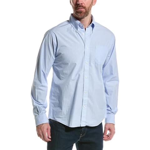Brooks Brothers Light Blue Stripe Sport Shirt Cover