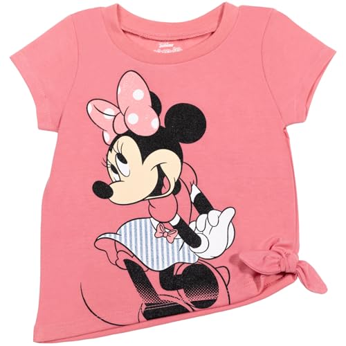 image for Disney Minnie Mouse Little Girls T-Shirt and Chambray Shorts Outfit Se